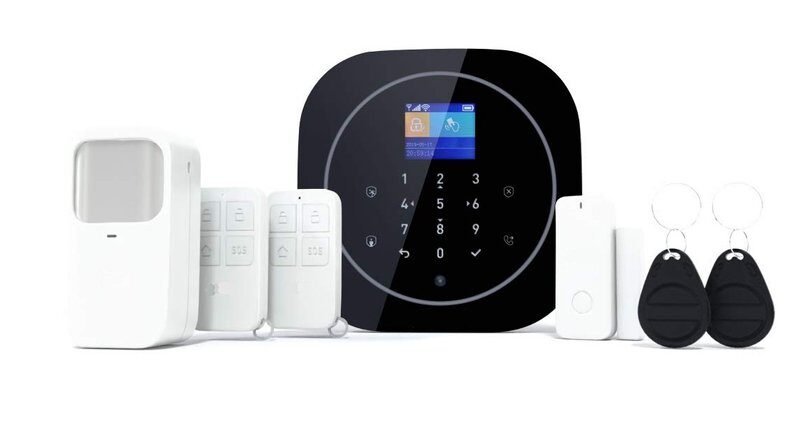 Smart Life WiFi GSM Security Alarm System for Home Shop Office with Motion Sensor | Door Window Sensor | Remote & Mobile Controlled Security System Model: ZX-G12