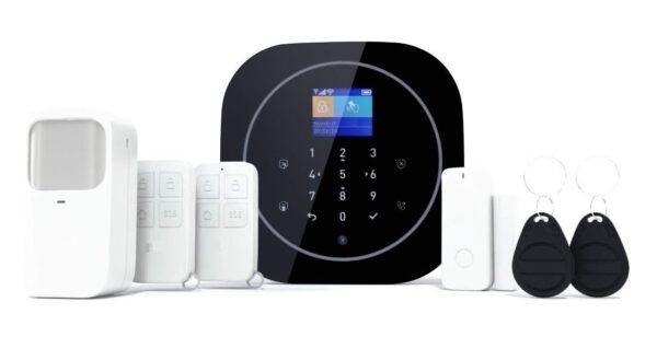 Smart Life WiFi GSM Security Alarm System for Home Shop Office with Motion Sensor | Door Window Sensor | Remote & Mobile Controlled Security System Model: ZX-G12